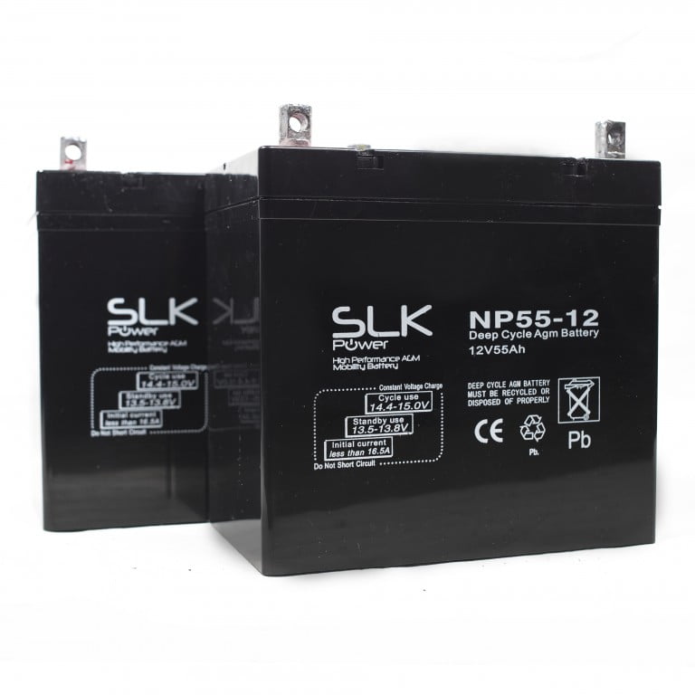 12v 55ah Mobility Scooter Batteries SLK Mobility