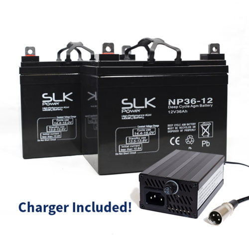 36ah batteries and charger