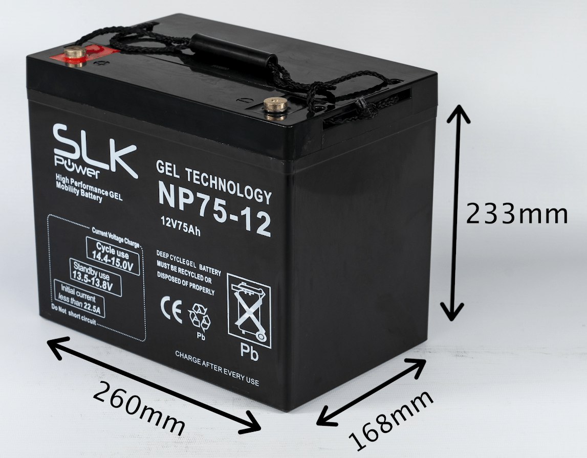 Batterie cyclique GEL 12V 75 Ah - Swiss-Batteries
