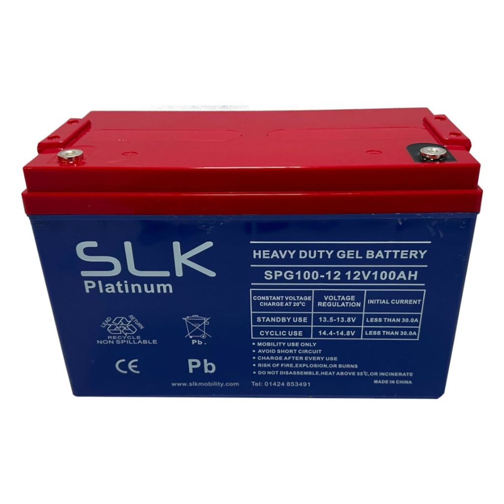 Slk Platinum Gel Mobility Scooter Batteries Durable 12v 100ah Pair