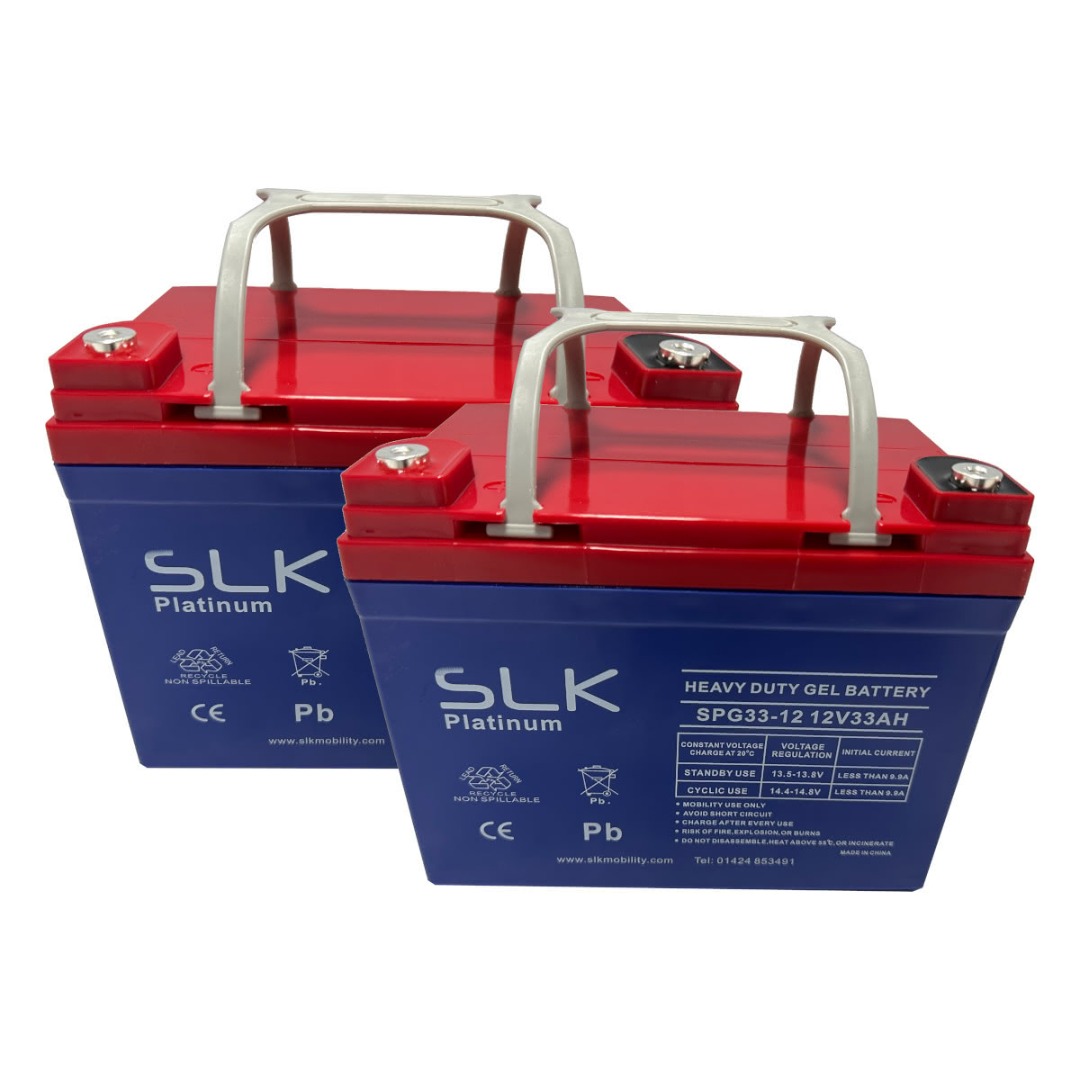thumbnail image 2 of SigmasTek 12V 32AH U1 GEL Battery For Wheelchair & Scooter – SPG12-32 NB, Rechargeable SLA 2 of 6